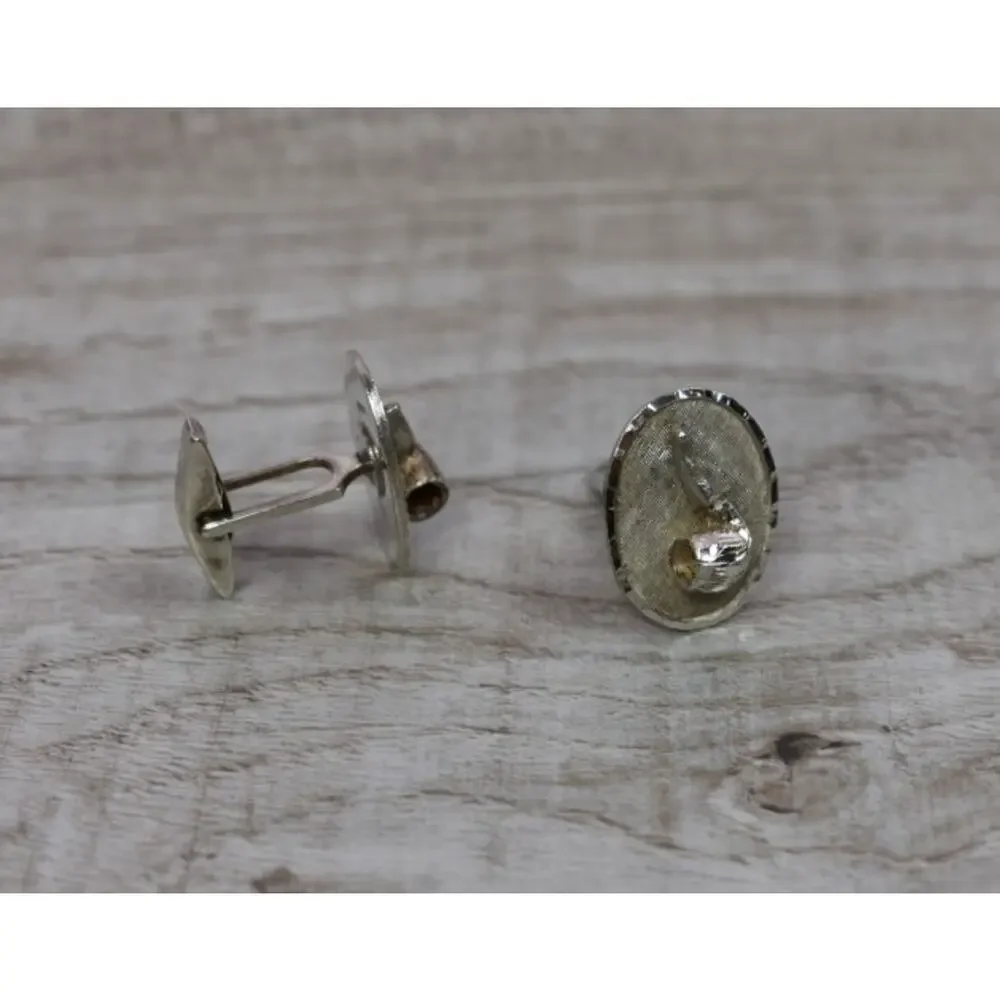 Men's Vintage 925 Sterling Silver Cufflinks Mexico